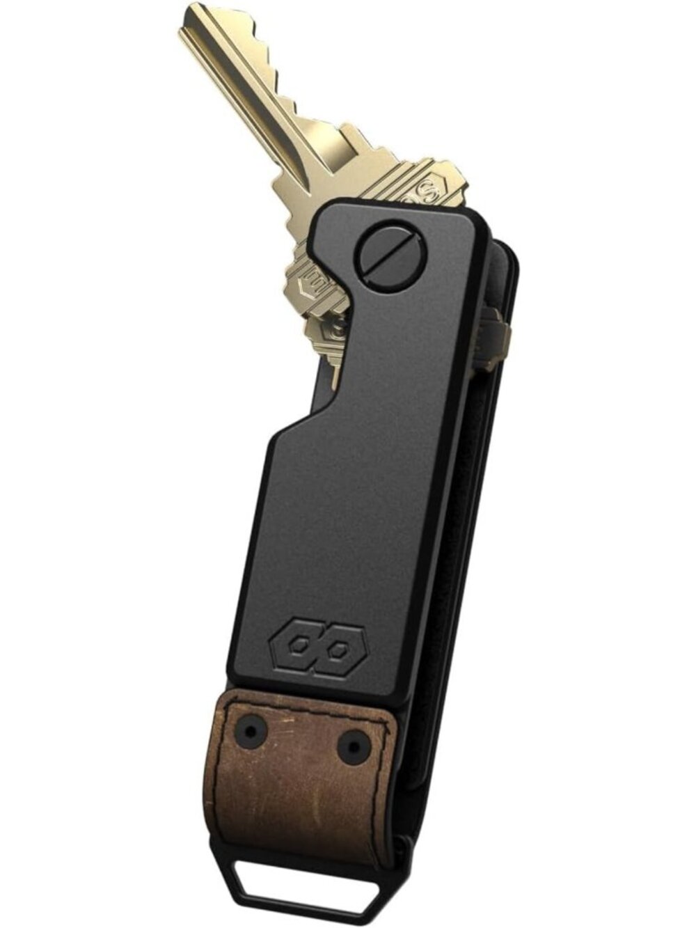 Stylish Key Holder Organizer | Premium Top Grain Leather & Metal | Functional